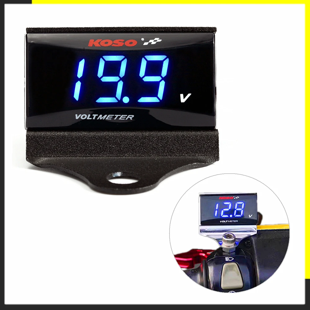 Цифровой автомобильный вольтметр KOSO для NVX NMAX TMAX XMAX 300 светодиодный 6 в 12