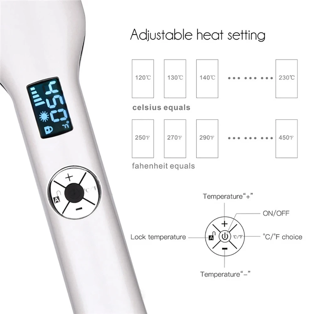 Профессиональный Выпрямитель для волос 3D вращающийся утюжок укладки с