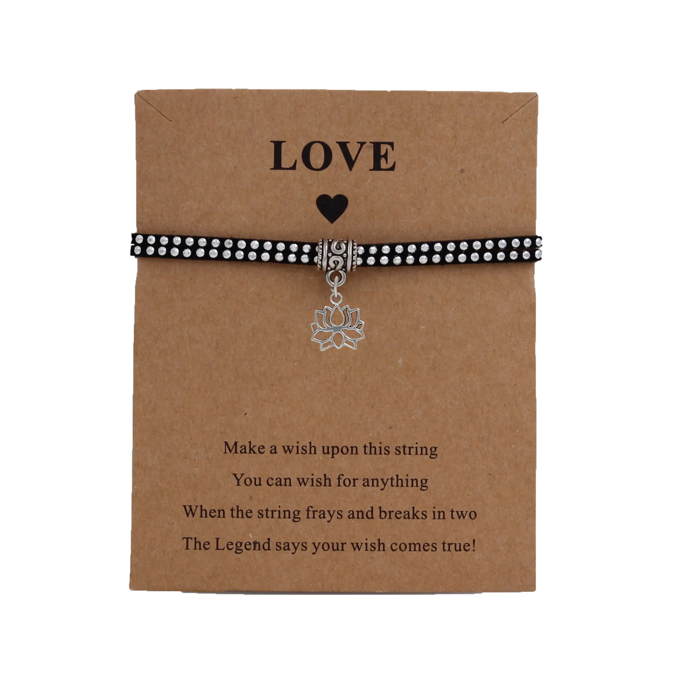 DGW цветок Шарм Браслеты для женщин мужчин детей Lucky 9 Colorsstring дружба Wish браслеты