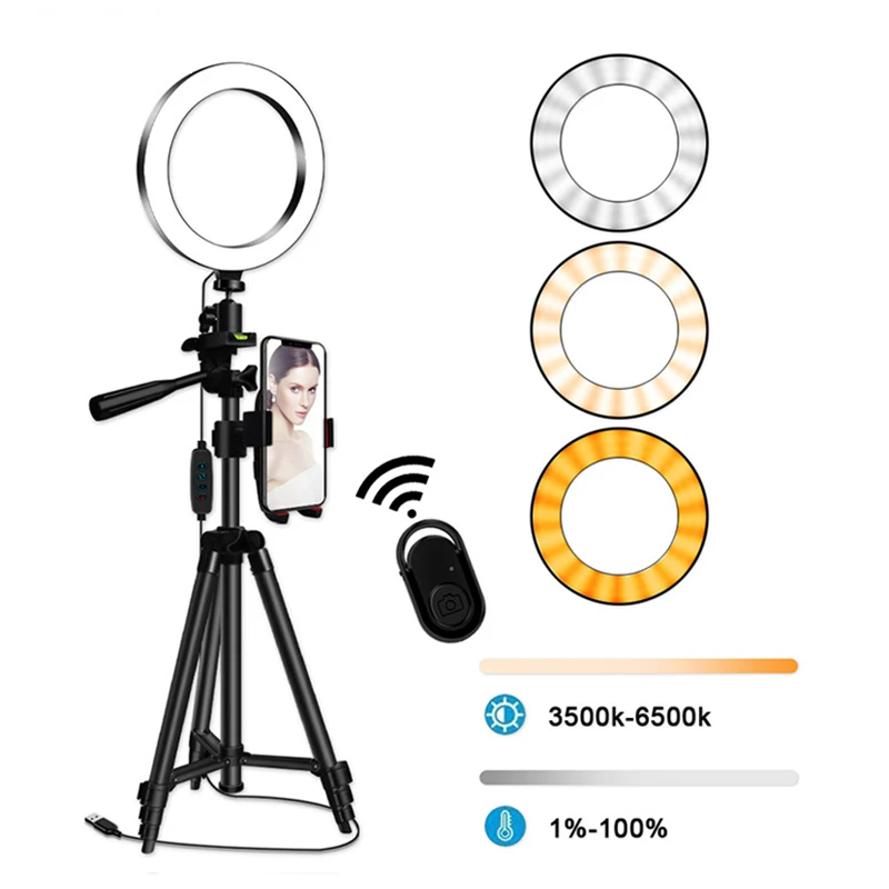 Live заполнить светильник кольцевой с телефона штатив-Трипод стойка комплект