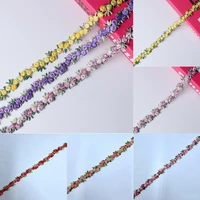 clothes accessories wedding dress polyester diy craft water soluble embroidered flower lace trim ribbons fabric trim