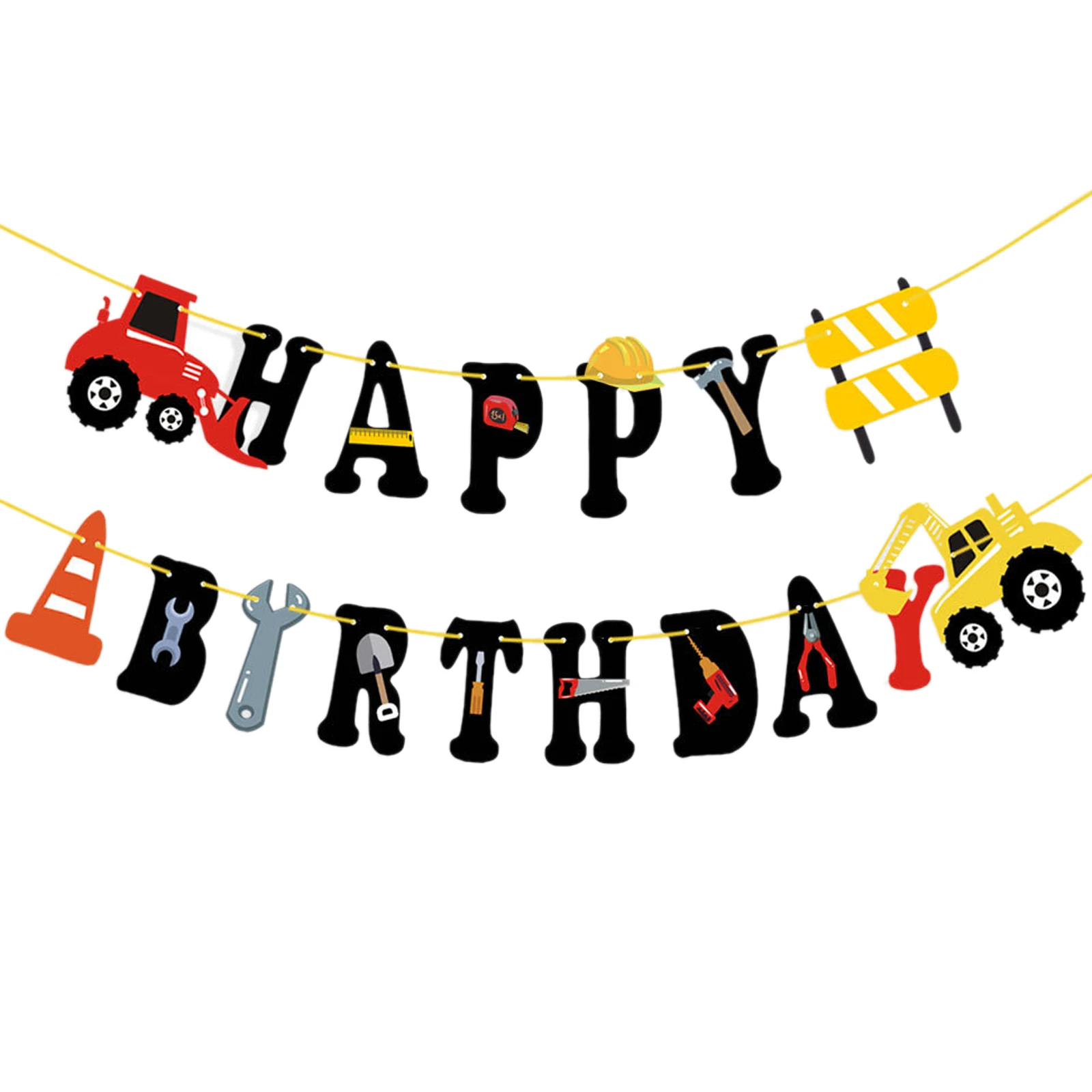 Мультяшный экскаватор латексный воздушный шар торт Топпер строительный