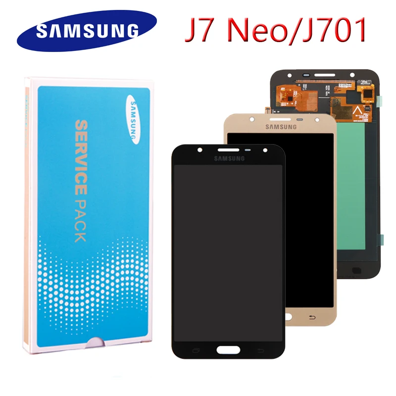 ЖК дисплей 5 дюйма для SAMSUNG Galaxy J7 Neo J701 J701F J701M J701MT сенсорный экран в сборе запасные