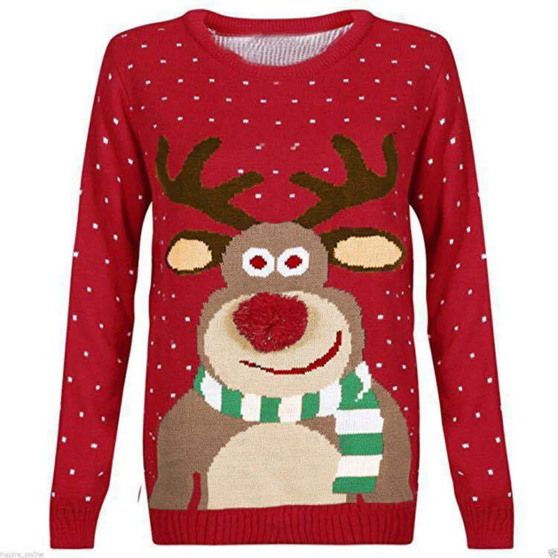 Xmas Sweaters Reindeer Snowman Deer Ugly Make Christmas Again Winter Sweater Funny Gift Womens Mens Unisex Costume Cosplays