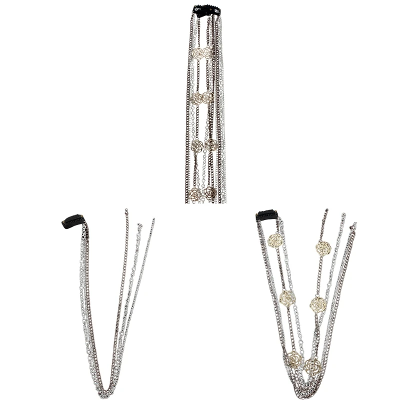 

Повязка для волос с кисточками, многониточная плетеная лента для волос в стиле панк, хип-хоп, хвост с кисточками, длина 50 см, L5YB