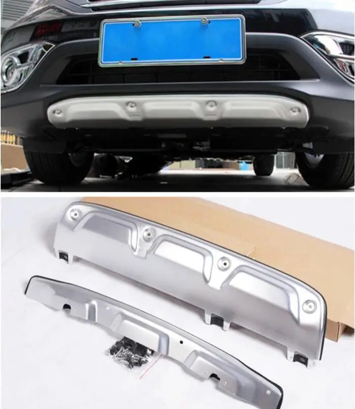 

Передний бампер и задний диффузор из нержавеющей стали, защитная противоскользящая пластина для Honda CRV CR-V 2012 2013 2014 года