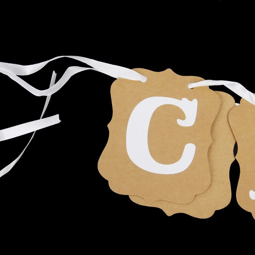 Настенное украшение для конфет баннер на день рождения гирлянда из крафт бумаги