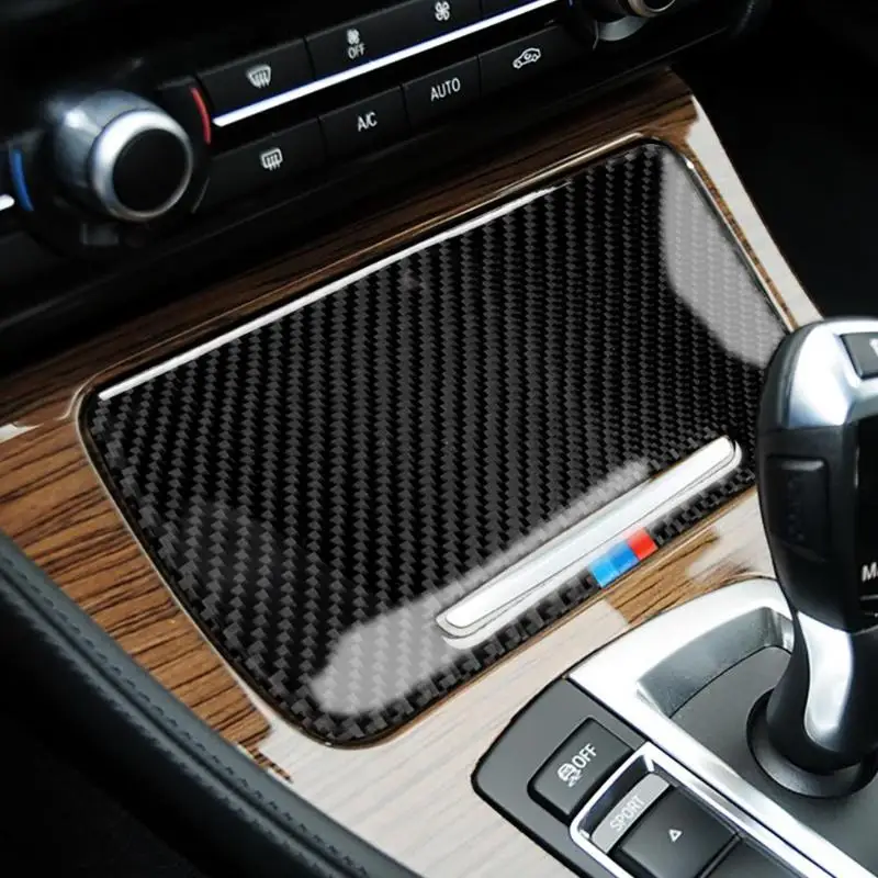 Высококачественная наклейка из углеродного волокна автомобильная центральная