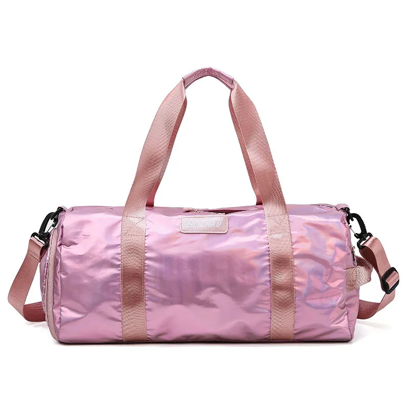 Laser Color Waterproof Large Capacity Oxford Travel Bag Unisex Zipper Fitness Gym Handbag Shoulder Messenger Bag Duffle Luggage