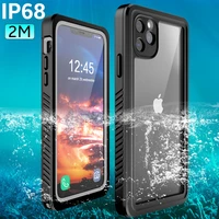 2m ip68 waterproof case for iphone 11 pro max xr x xs max se shockproof outdoor diving case cover for iphone 7 8 6 6s plus 5 5s