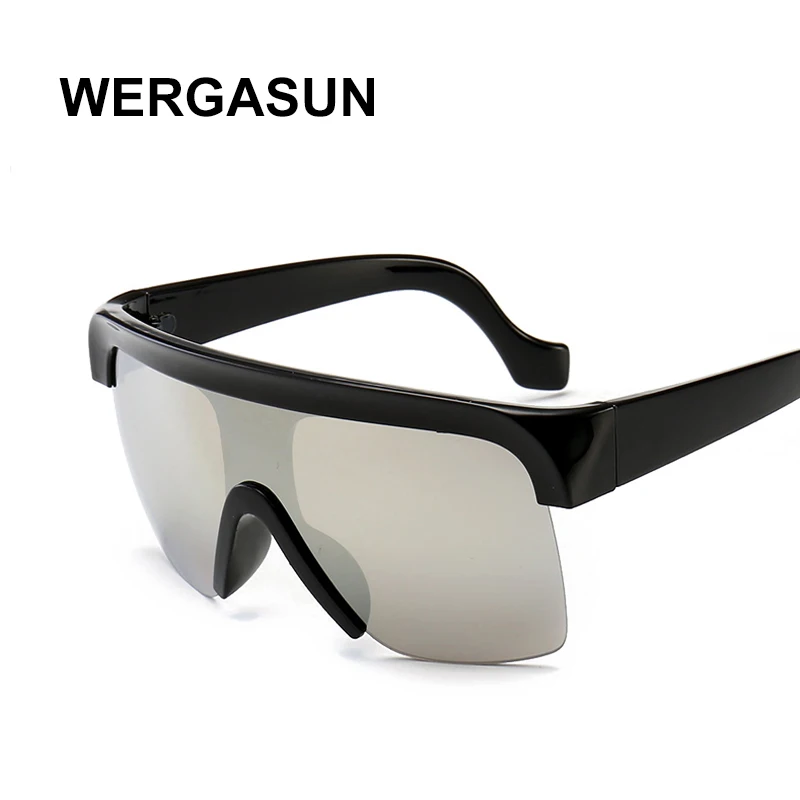 WERGASUN новые крупные сонечные очки Для женщин трендовые Одна деталь