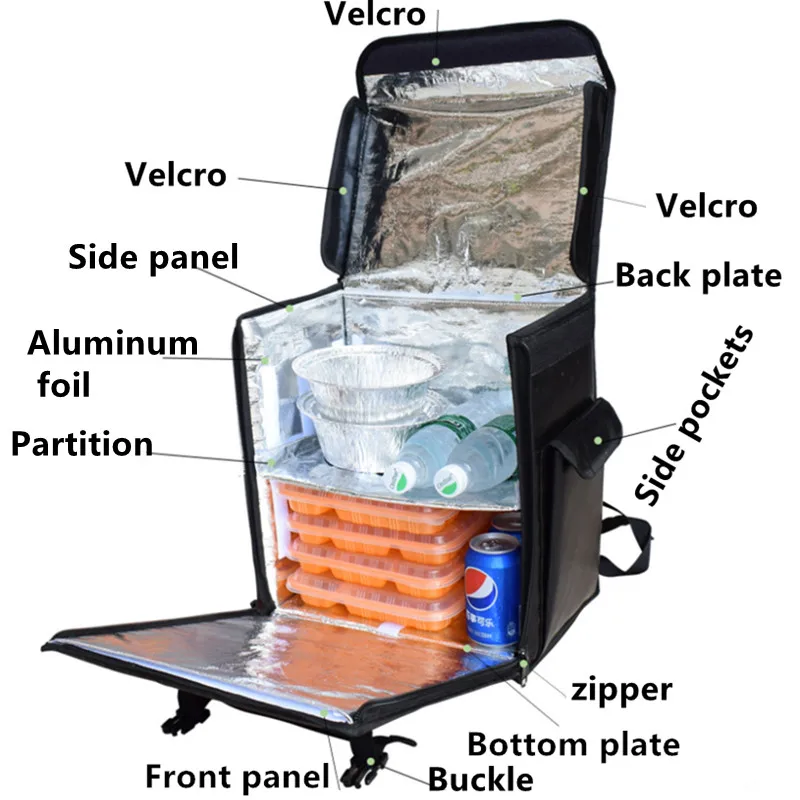 58/42 л большой ящик для торта на вынос морозильник рюкзак быстрой доставки пиццы