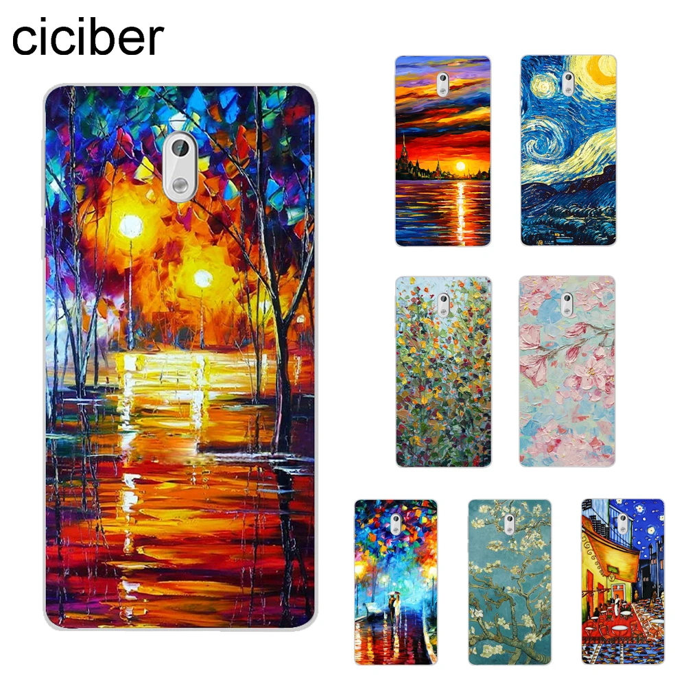 Чехол для телефона ciciber Van Gogh мягкий ТПУ чехол Nokia 8 7 1 6 5 3 2 Plus 9 PureView X7 X6 X5|Бамперы| |
