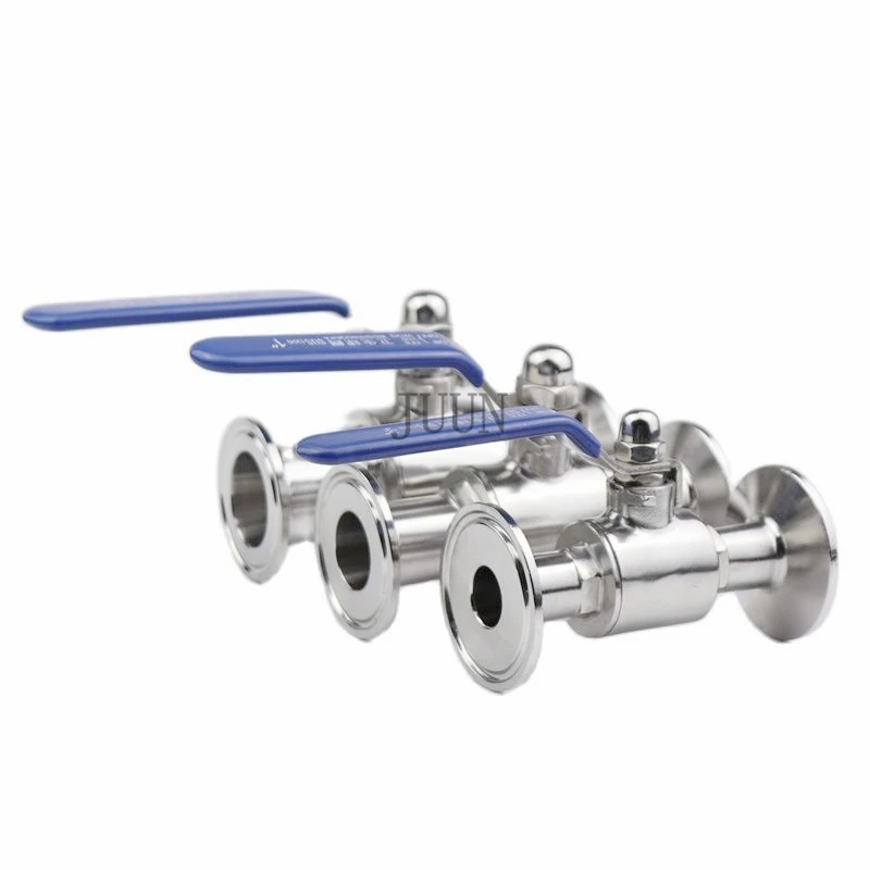 Гигиенический шаровой клапан из нержавеющей стали 1/2 дюйма 1-3/4 1-1/4 1-1/2 2 304 тройной