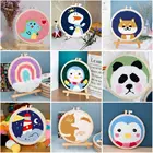 Набор для вышивки шерстью с нитью для начинающих