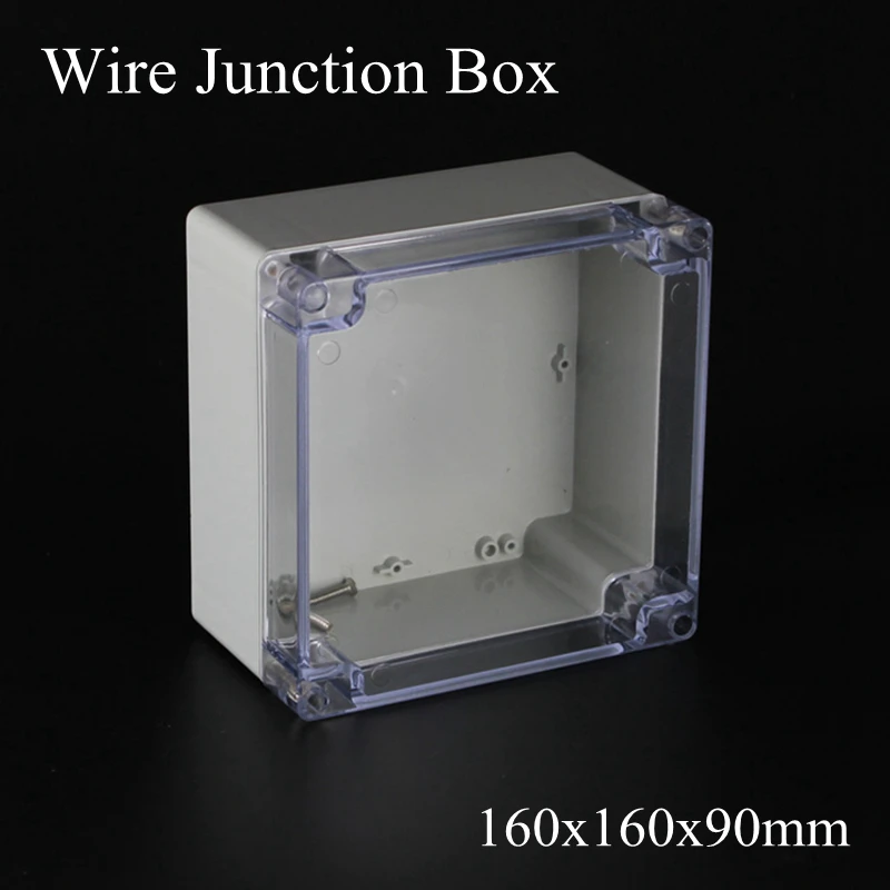 160x160x90 мм ABS IP65 водонепроницаемый пластиковый зеркальный прозрачный корпус прозрачный чехол для электронного терминала