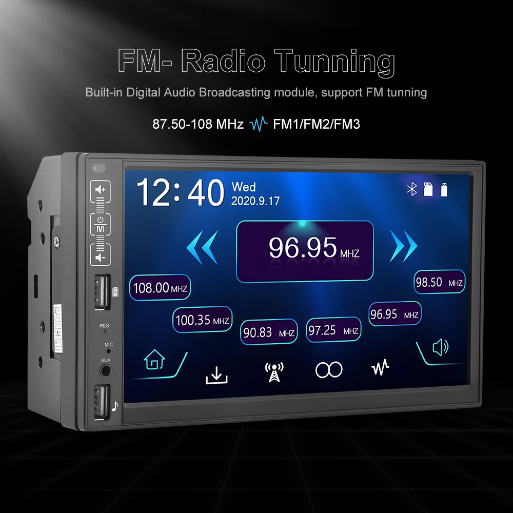 Автомобильный мультимедийный плеер AMPrime универсальная магнитола с 7 &quotUSB Bluetooth