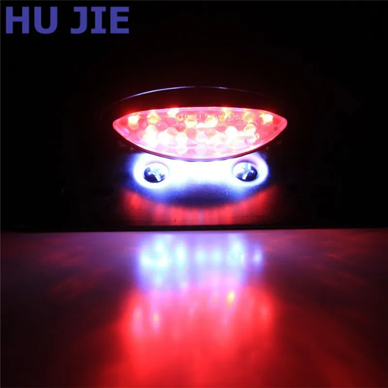 

Motorcycle 12V License Plate Tail Brake LED Light Smoked For Honda For Kawasaki For BMW For Yamaha For Suzuki