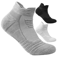 1 pair running socks sports basketball football cycling anti slip breathable moisture wicking thick athletic socks