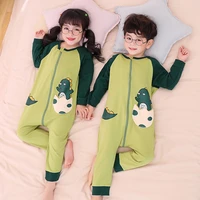 blanket sleepers spring autumn new children pajamas lovely cartoon sleeping bag for boys home wear kids clothing pure cotton