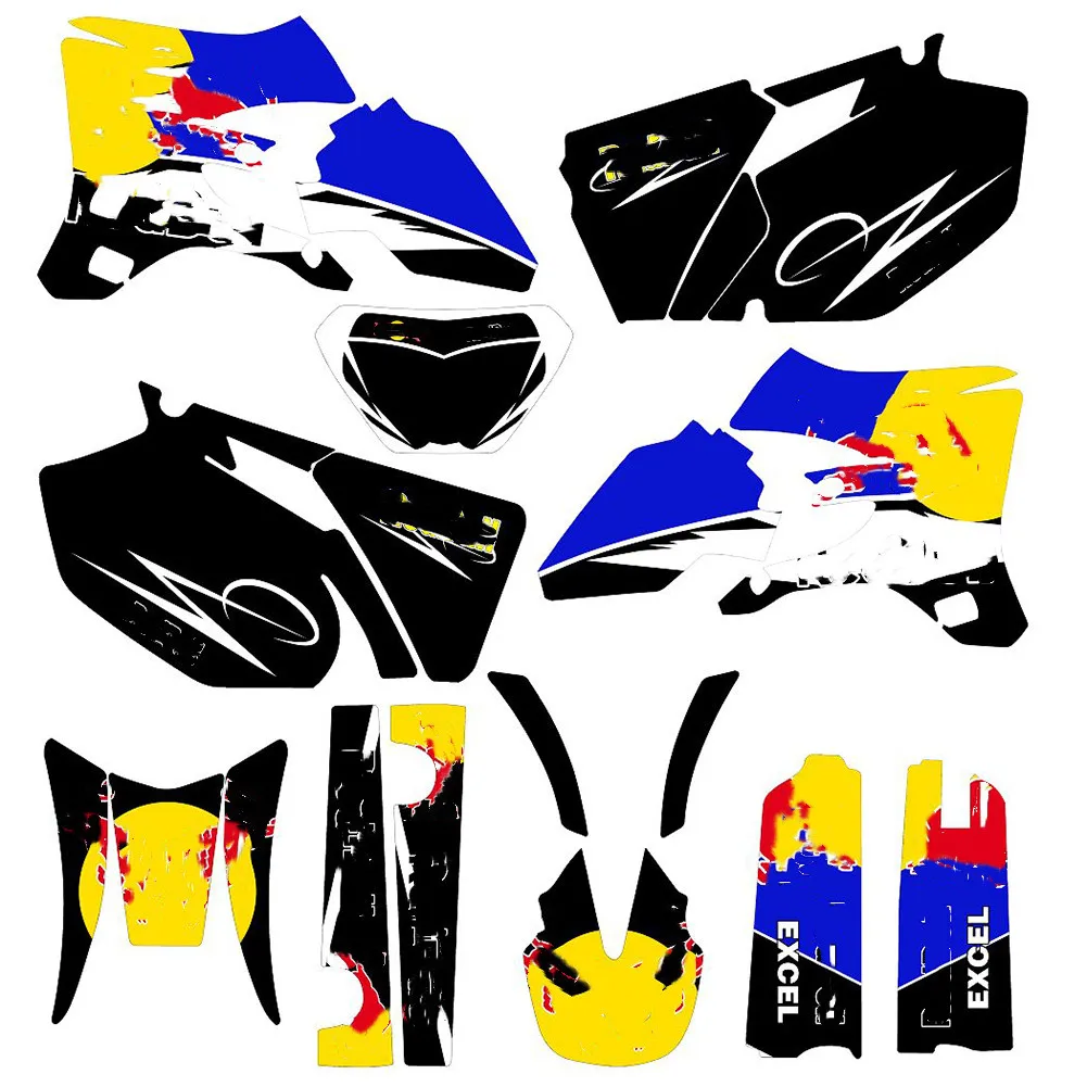 Наклейки для Yamaha WR250F WR450F 2005 2006 WRF250 WRF450 250WRF 450WRF Motocross Team 3M графические фоны наклейки