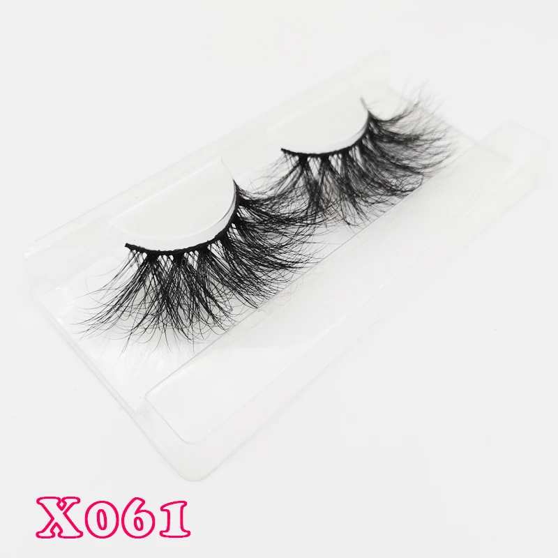 X061-rectangle tray 25 мм 3D норковые ресницы, норковые ресницы, макияж, длинные норковые ресницы, норковые ресницы 25 мм, 3d накладные ресницы, вытянутые ресницы 22 мм, ресницы - Цвет: X061-rectangle tray