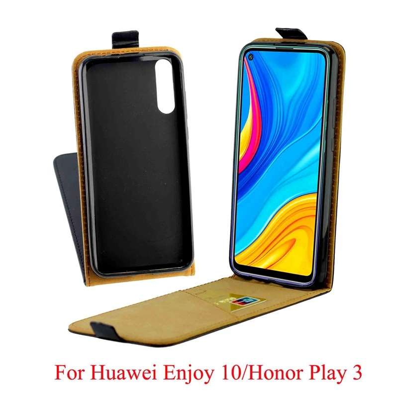 Вертикальный чехол-книжка из ТПУ для Huawei Honor Play3 Business кожаный чехол-кобура с