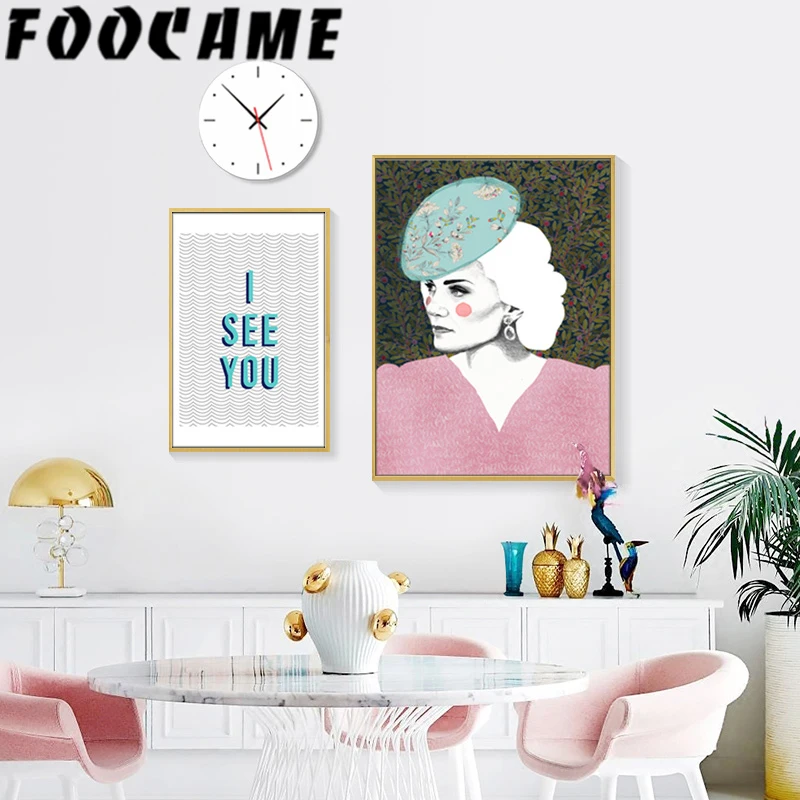 Картина на холсте Абстрактная Скандинавское геометрическое искусство кактус