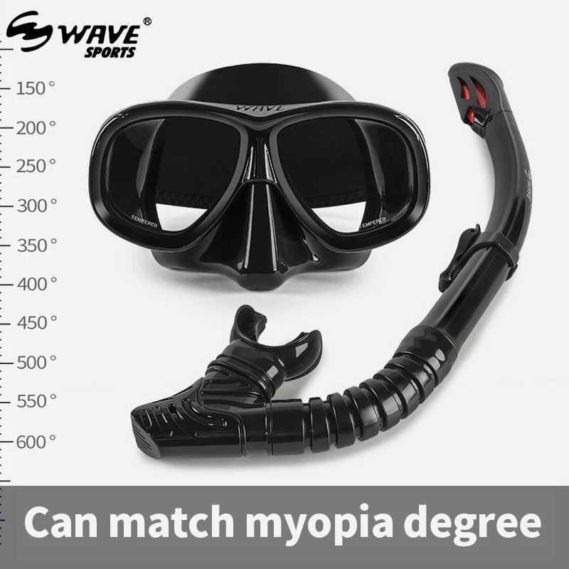 

New Professional Snorkel Diving Mask Myopia Glass Snorkeling Gear Swimming Goggles Nearsighted Lenses Scuba Diving Equipment