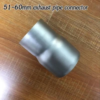 51mm 61mm adapter exhaust muffler pipe silencer refit motorcycle universal 61mm converter 51mm stainless link vent tubes system