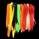 Bimoo 10 шт. 8 цветов мягкие силиконовые стримеры летать материал для завязывания морской рыбалки троллинга приманки стримеры