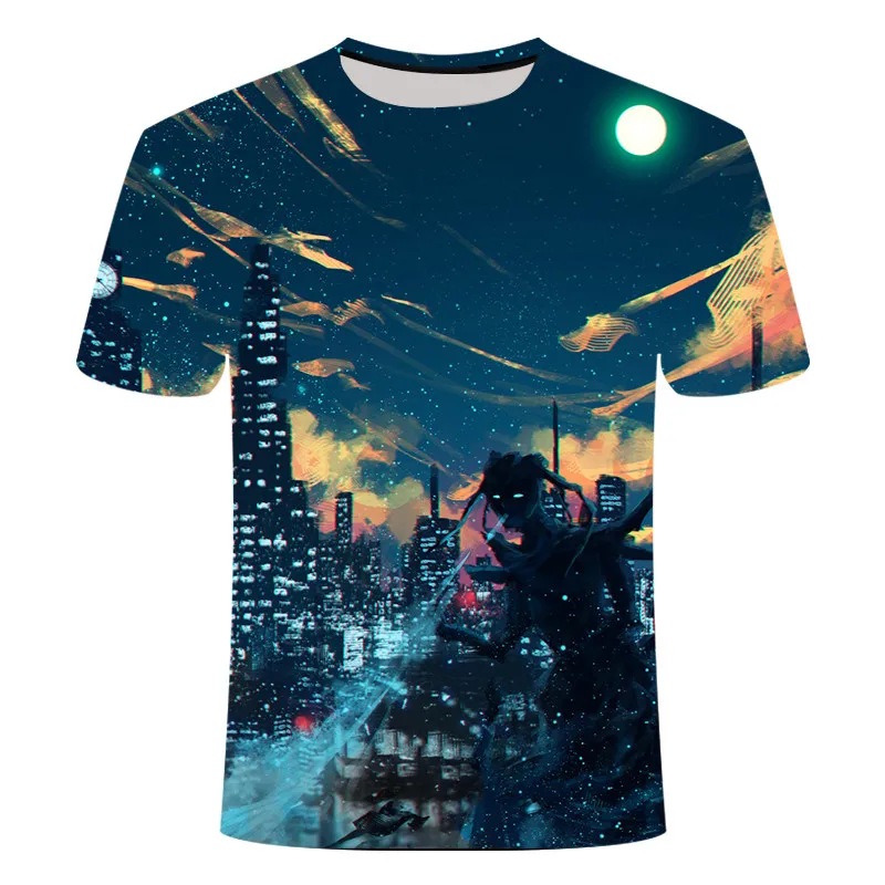 

Summer natural scenery 3D printing fashion men's and women's T-shirts with soft texture and casual men's t-shirts for men
