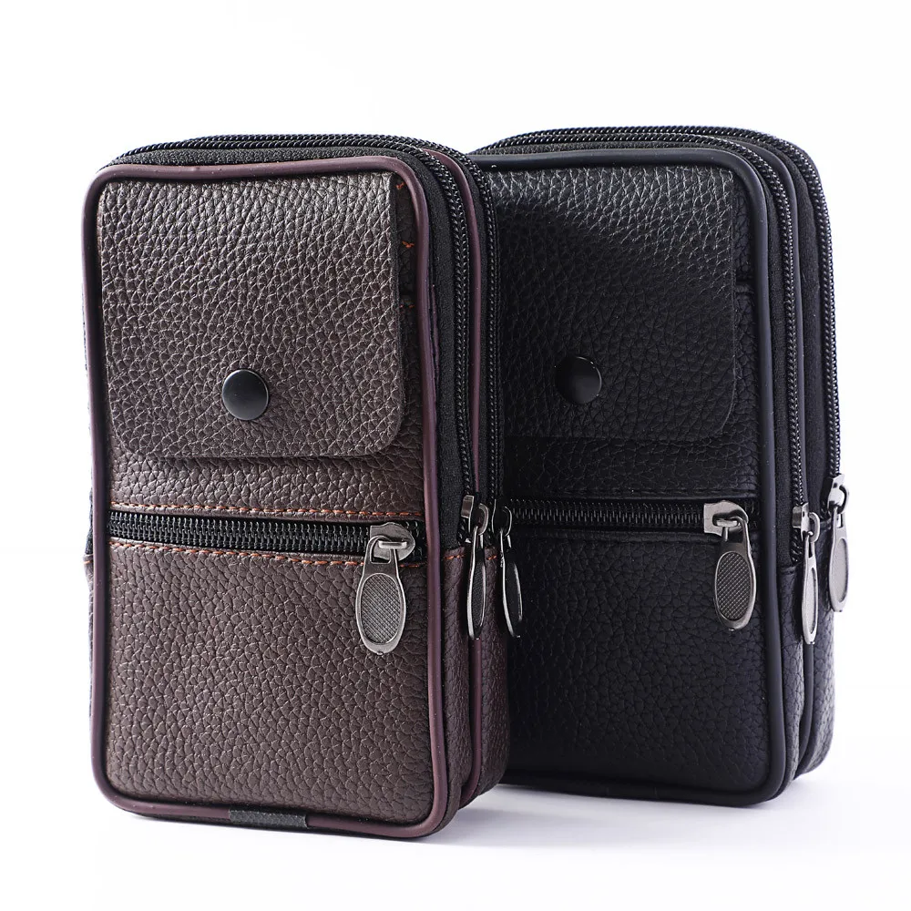 Сумка мессенджер мужская из натуральной кожи Винтажная сумочка для мелочи