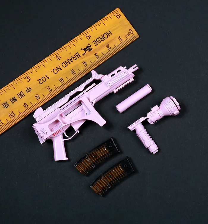 

1/6 G36C Female Soldier Comanche Toys Soldier Pink Suitable for SS DAM Assault Rifle Model Cannot be Launched