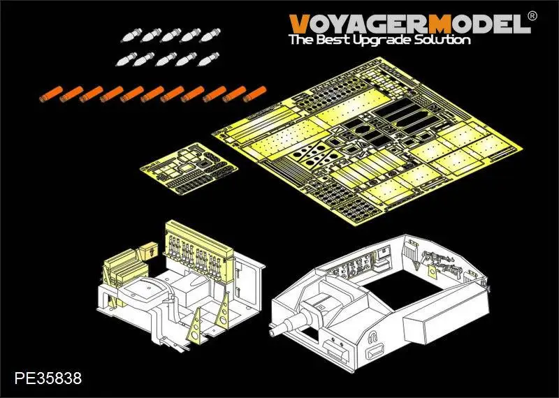 Немецкий комплект для базового интерьера Voyager 1/35 PE35838 Второй мировой войны StuG.III