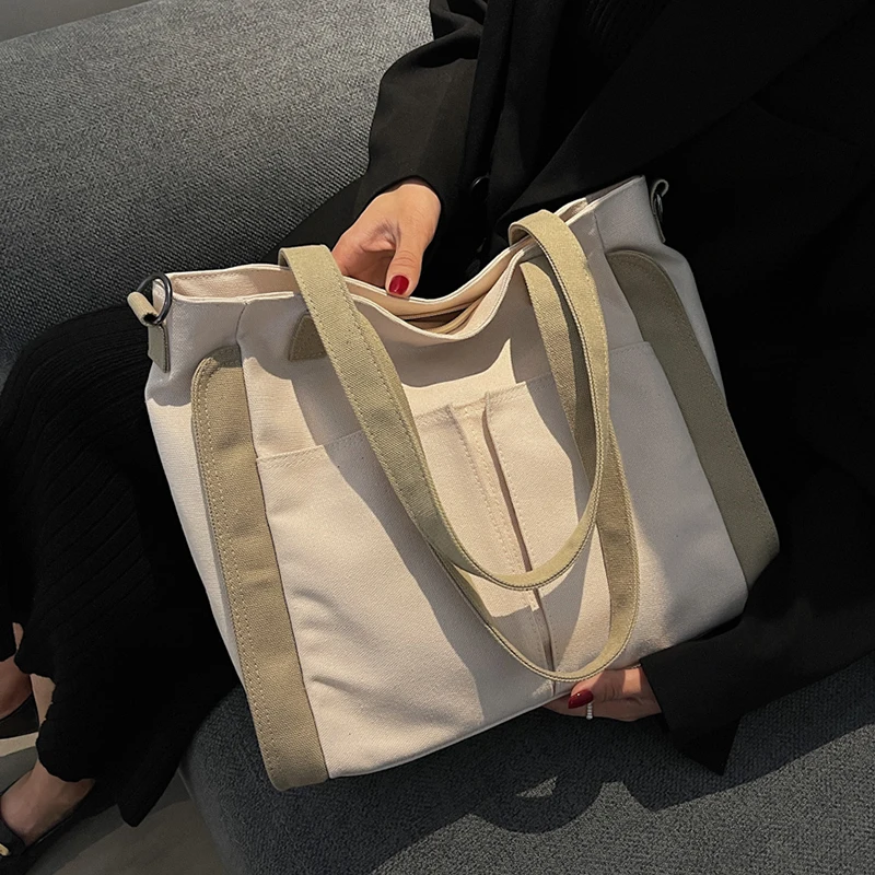 

2021 повседневные зимние холщовые сумки через плечо для женщин, роскошные модные трендовые дорожные сумки и кошельки