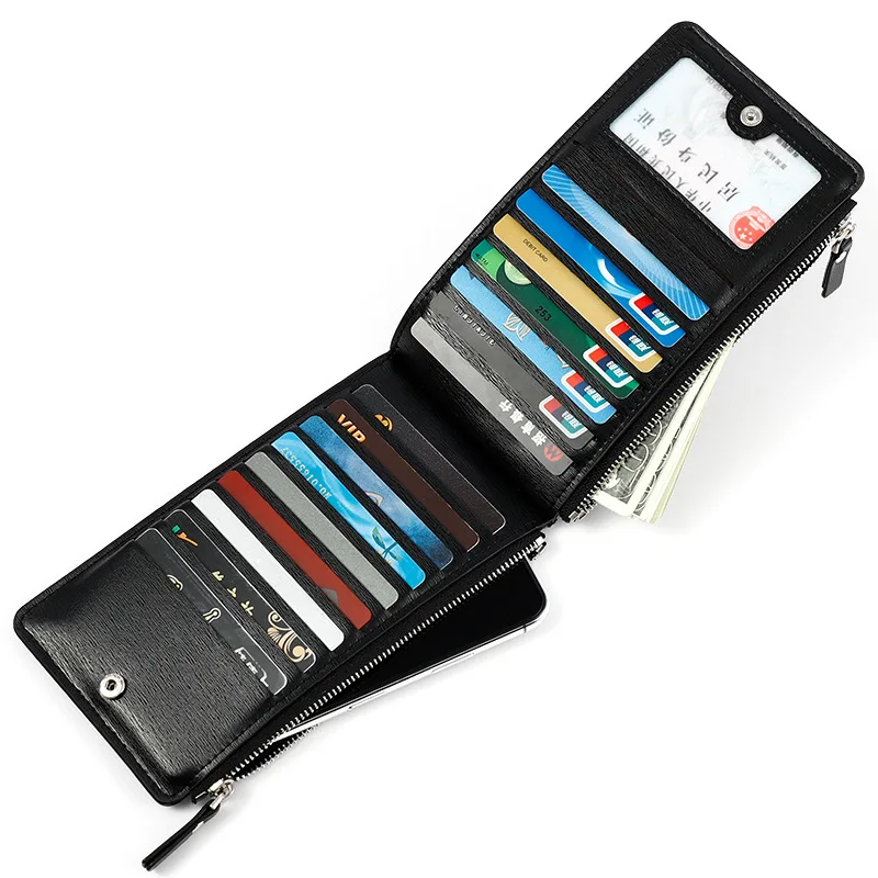Деловой мужской кошелек для мелочи повседневная многофункциональная сумка с
