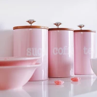 storage tanks steel kitchen utensils multifunction color tea coffee sugar square box case househould mason candle jars with lid
