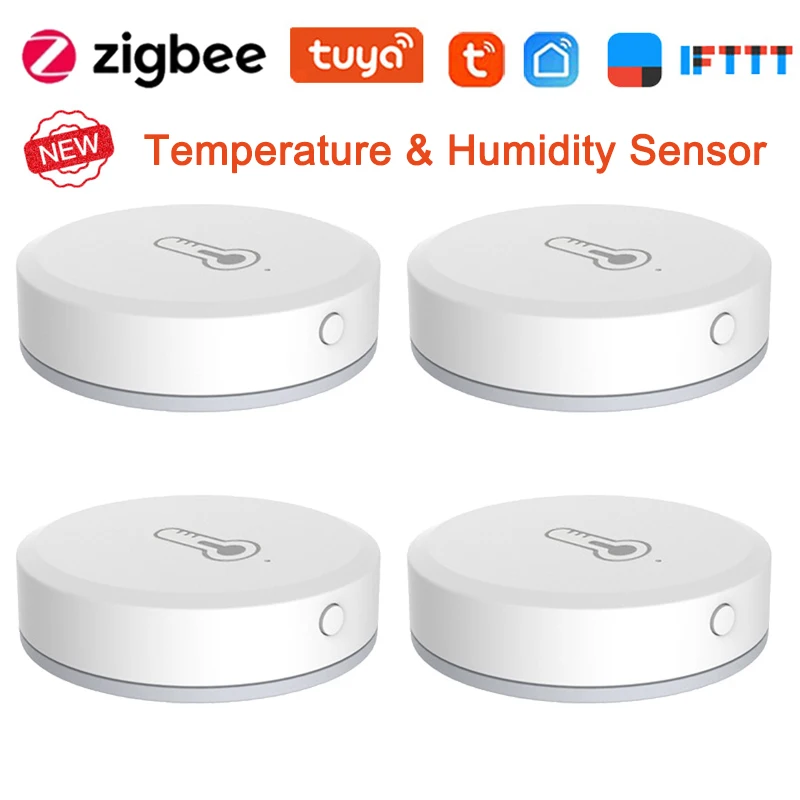 

Tuya ZigBee Smart Home Temperature And Humidity Sensor Smart Control Need Gateway Hub Work For Google Home SmartLife Tuya App