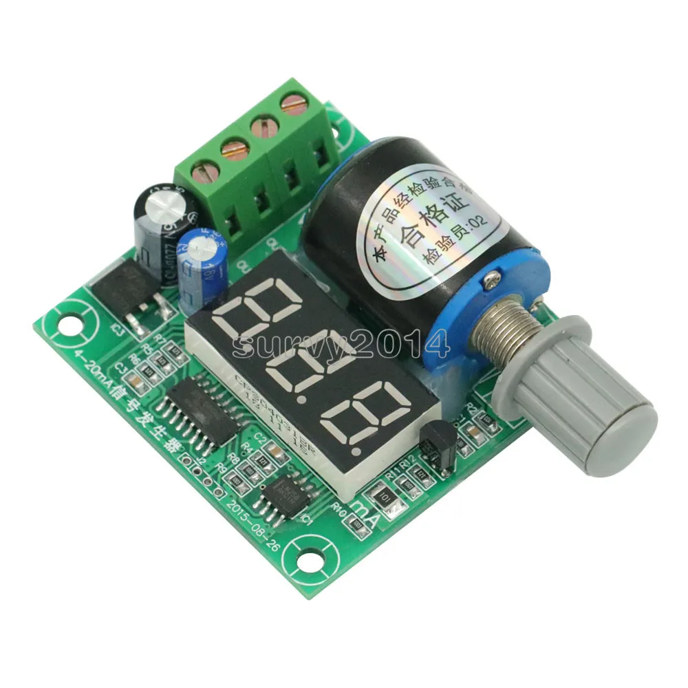 Модуль генератора сигналов 12 в 24 В постоянного тока 4 20 мА цифровой светодиодный