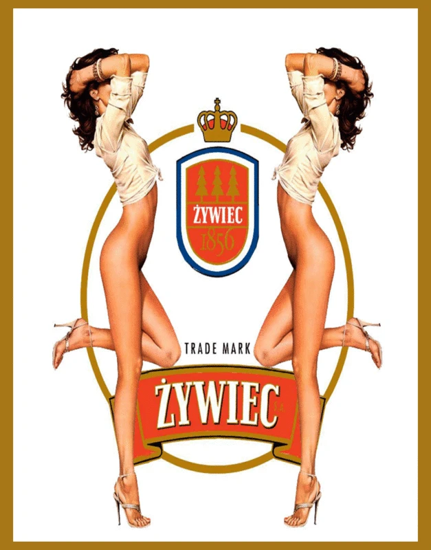 

ZYWIEC, лагерный пивной металлический оловянный знак, постер, настенный налет