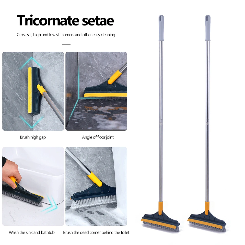 

Щетка для чистки углов, разборная ручка, скребок для душа, кухни, ванной комнаты, инструмент для мытья пола и окон, два в одном