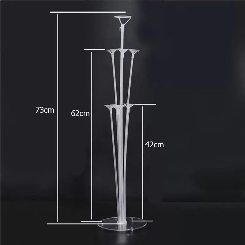 7 Тубов Стойка для воздушных шаров Колонна Держатель для шаров Декорация с конфетти на вечеринку по случаю беременности Детский День Рождения Свадебная Декорация Снабжение.