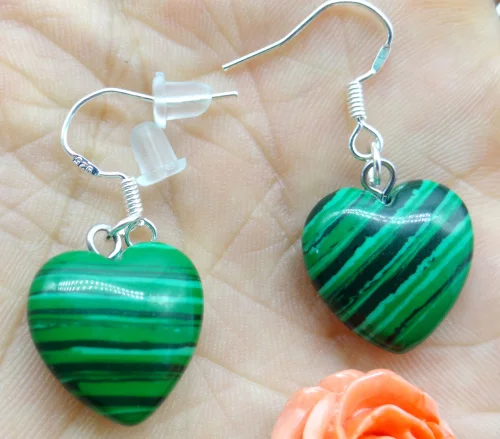 Природный камень опал тигровый глаз бирюза кварцевый кристалл сердце шармы