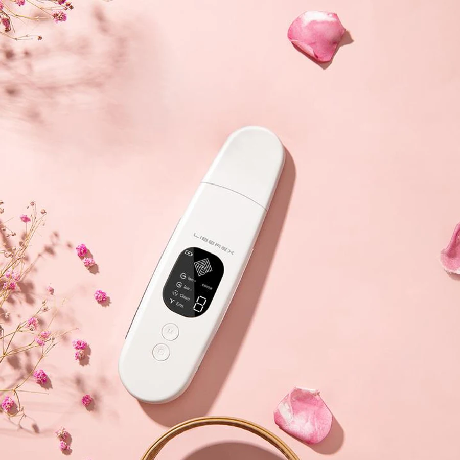 

Liberex 4-in-1 Skin Scrubber IPX7 Peeling Shovel Facial Spatula Pore Deep Cleansing Blackhead Removal Face Cleaning Machine