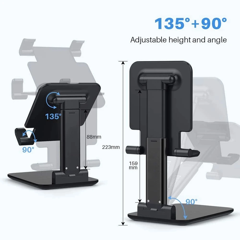 new tablet stand universal desktop holder for ipad pro 12 9 mobile phone kindle e book tabletop stable adjustable folding free global shipping
