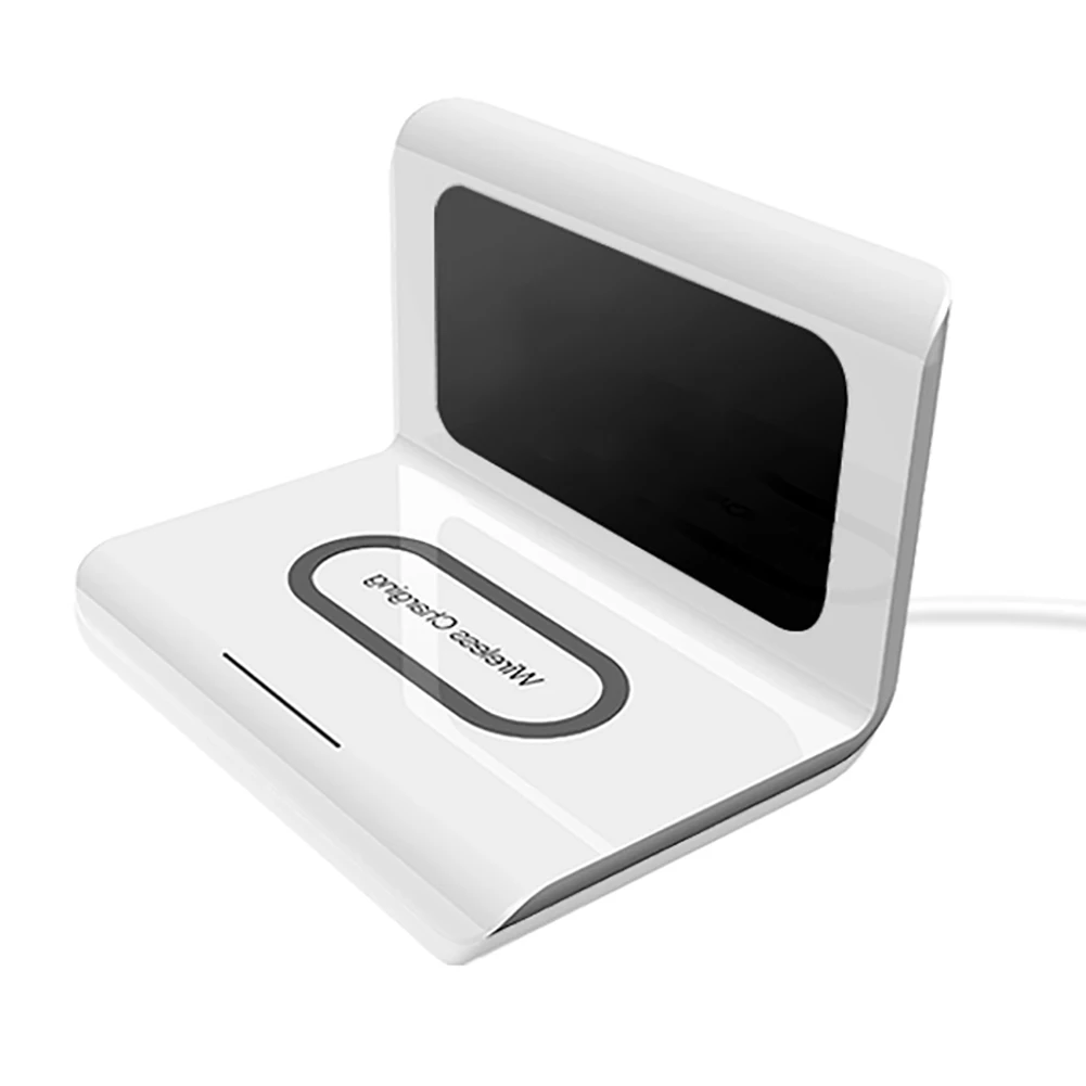 10 Вт Qi Беспроводное зарядное устройство беспроводной зарядный коврик термометр