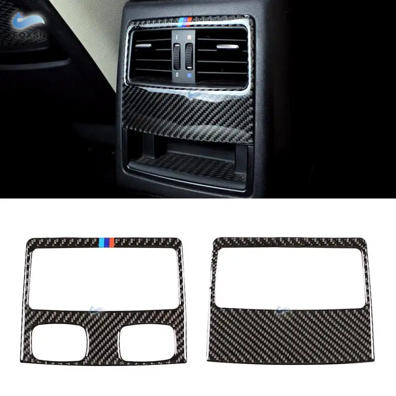 

Для BMW 3 серии E90 2005 2006 2007 2008 2009 2010 2011 2012 углеродное волокно заднее кондиционирование воздуха вентиляционное отверстие рама крышка отделка