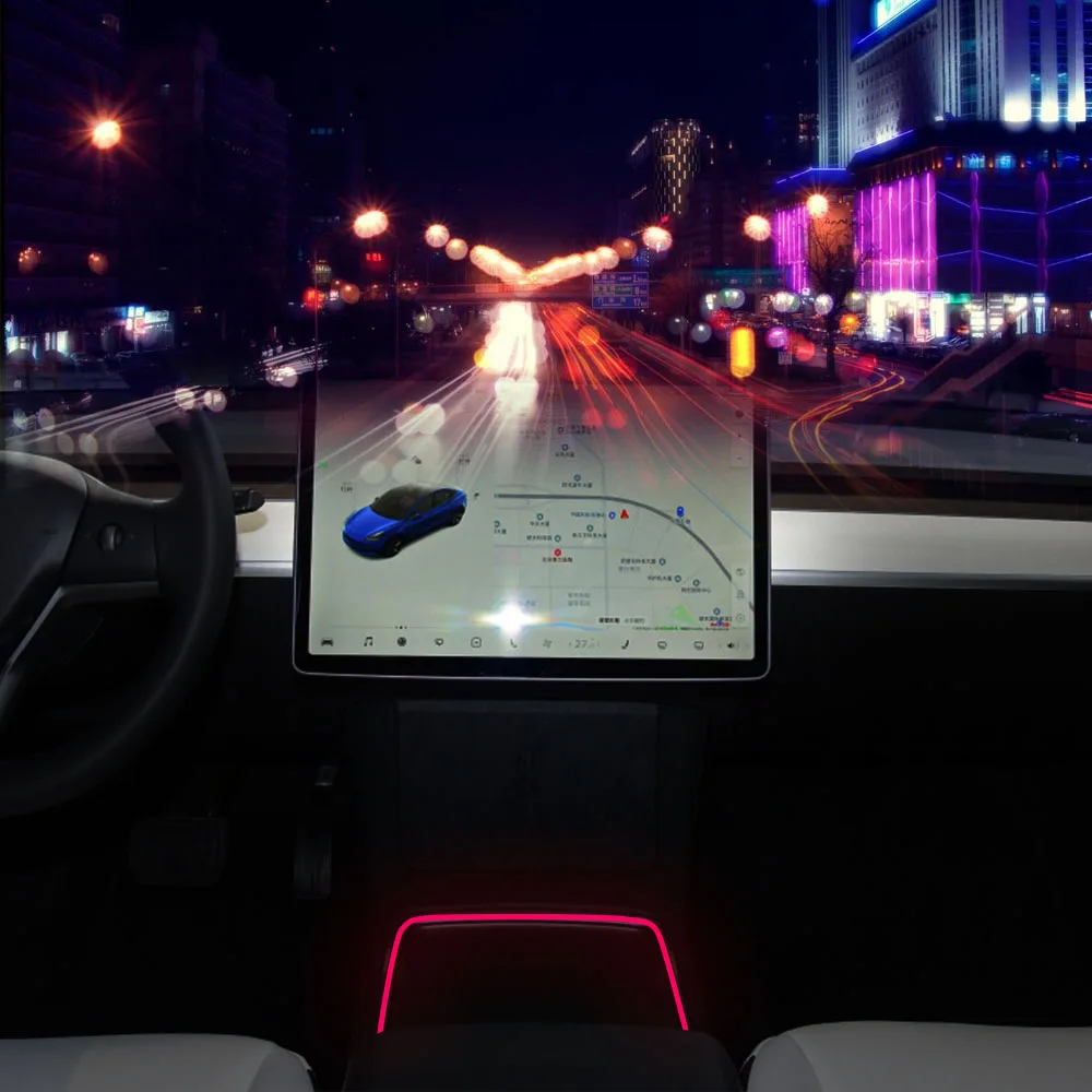 Внутреннее неоновое освещение автомобильный декор разноцветная Светодиодная