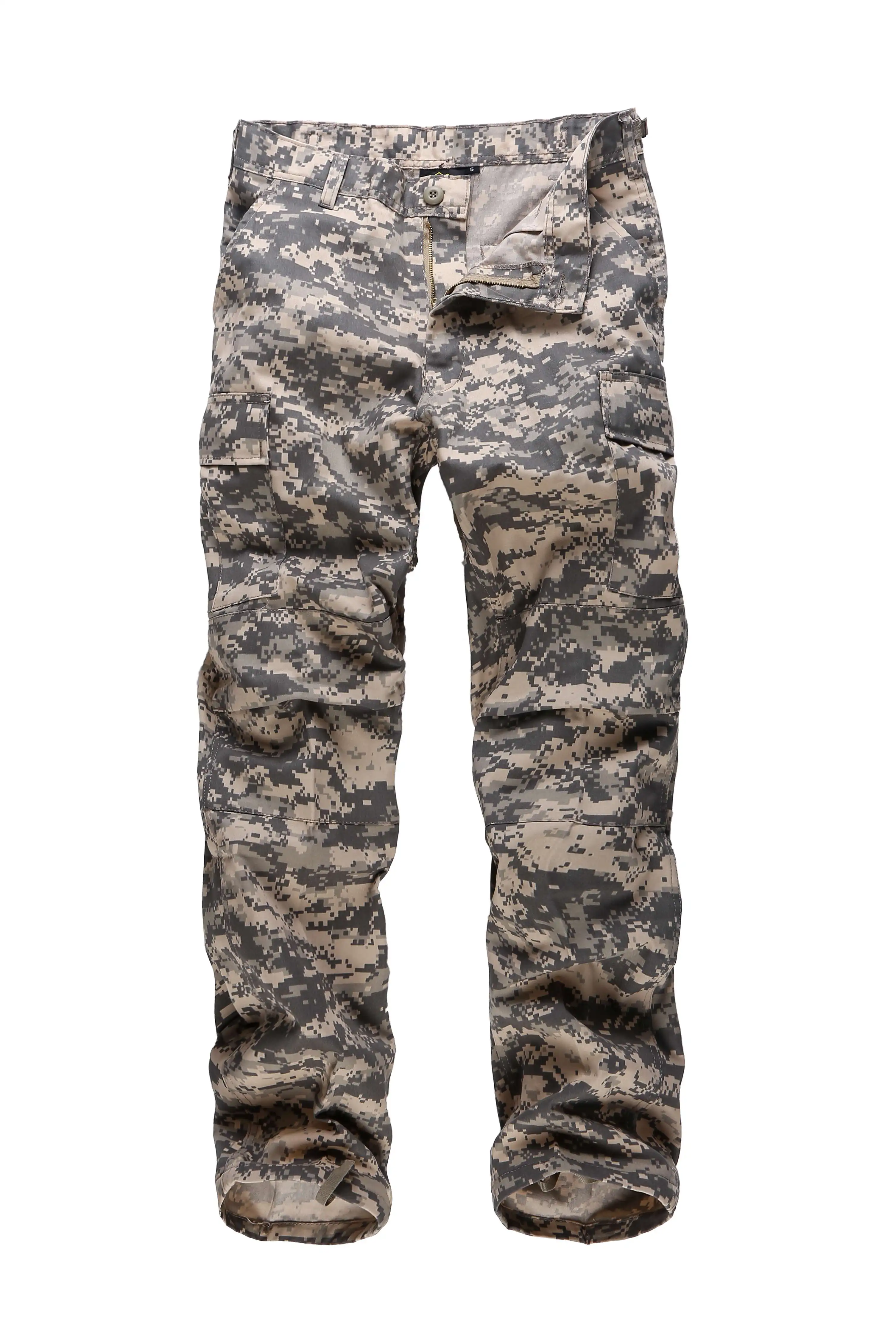 ACU Digital Camo Мужские военные армейские БДУ брюки рабочие повседневные камуфляжные модные брюки карго - Цвет: ACU Digital Camo